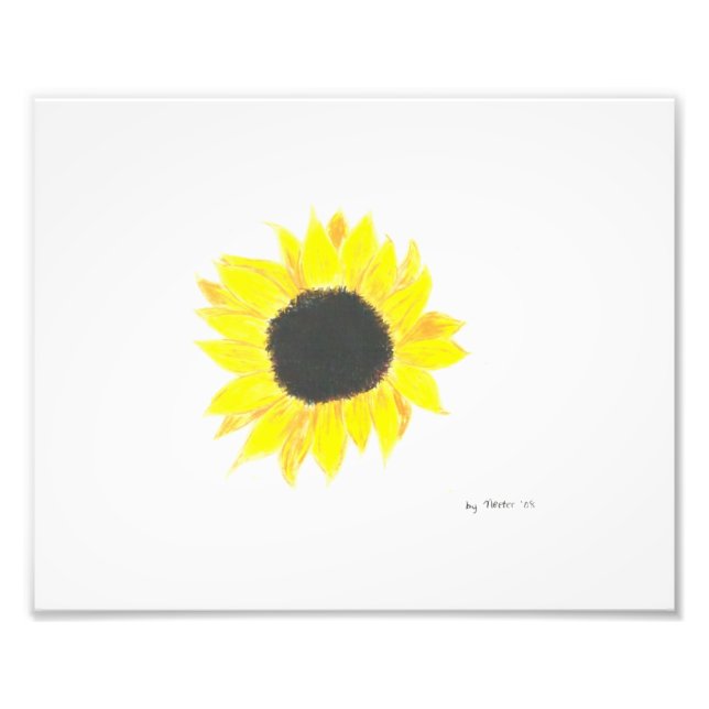 Foto Arte de papel fotográfico de girasol (Frente)