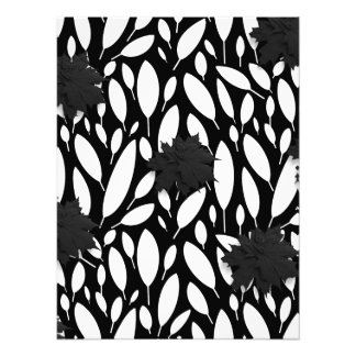 Foto Arte de pared acrílico negro y blanco 'Botanic Bal