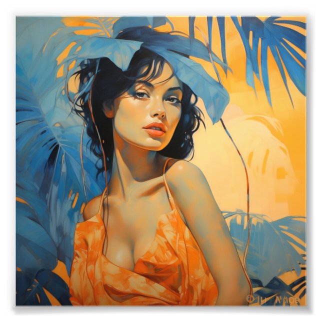 Foto Arte de pared boho tropical (Frente)