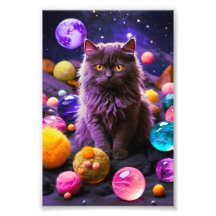 Arte de Pared de Gato Adorable Decoración