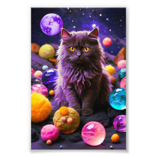Foto Arte de Pared de Gato Adorable Decoración