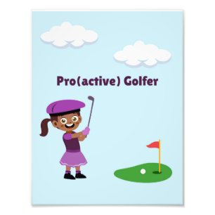 Foto Arte de pared de golfista pro(activo) para niñas p