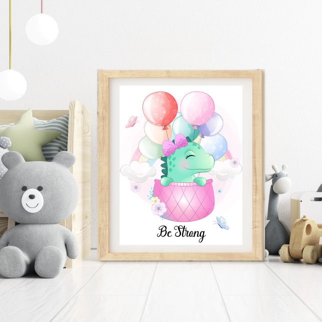 Foto Arte de pared para guardería de animales fuertes (Be Strong Animal Nursery Wall Art)