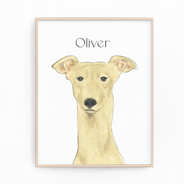 Foto Arte de perro de Greyhound Fawn personalizado (Subido por el creador)