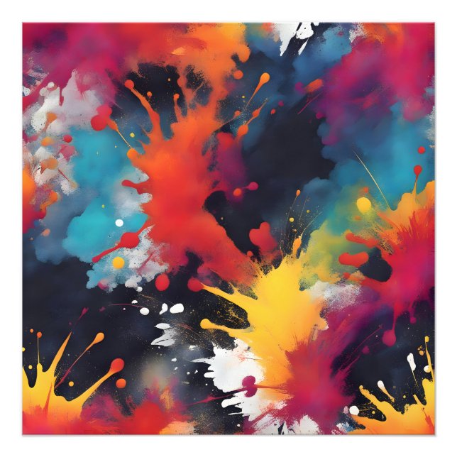 Foto Arte de pintura abstracta (Frente)