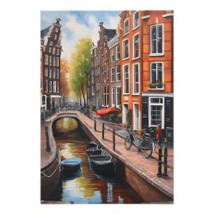 Foto Arte de pintura al óleo de Ámsterdam