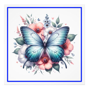 Foto Arte de ramo floral de mariposa vibrante-96283