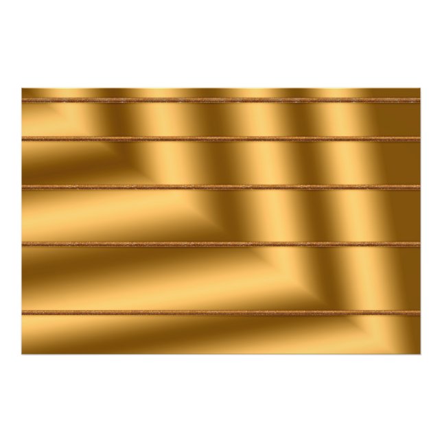 Foto Arte de regalo dorado moderno elegante (Frente)