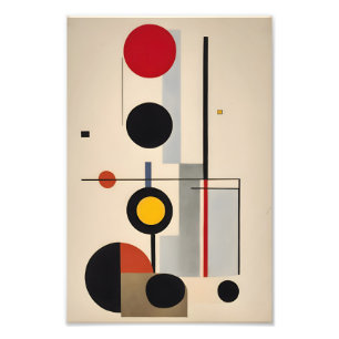 Foto Arte de resumen geométrico Bauhaus moderno