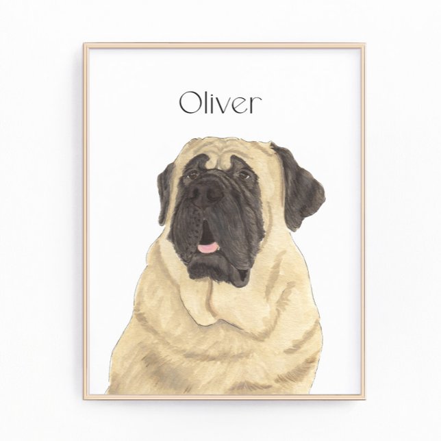 Foto Arte de retrato de mastiff personalizado (Subido por el creador)