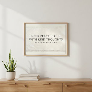 Foto Arte de Salud Mental con Textura de Tela Zen