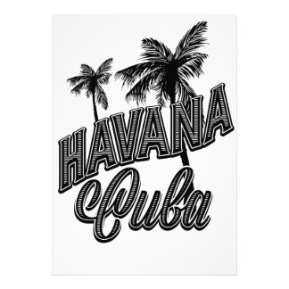 Foto Arte de tipografía vintage de La Habana Cuba.