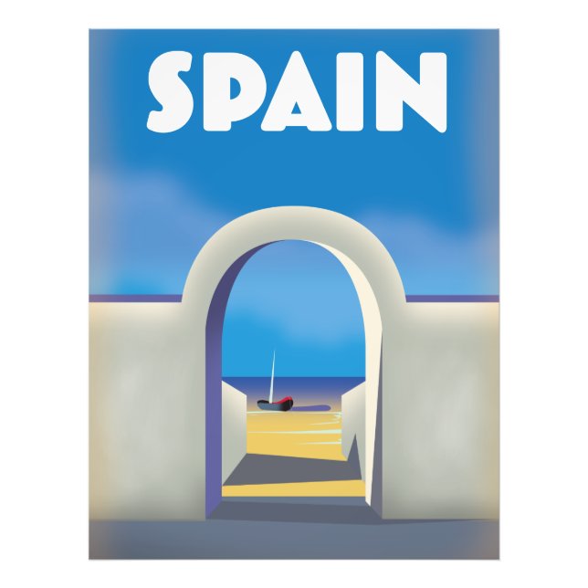 Foto Arte de vacaciones retro España (Frente)