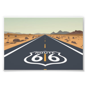 Foto Arte de viaje vintage de la carretera del desierto