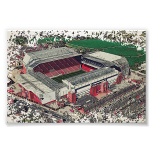 Foto Arte del Estadio de Fútbol - Liverpool, Inglaterra