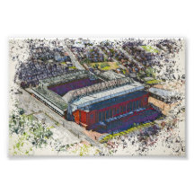 Arte del Estadio de Fútbol - Liverpool, Inglaterra