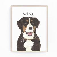 Arte del perro de montaña Entlebucher