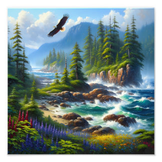 Foto Arte digital inspirado en la naturaleza de la isla
