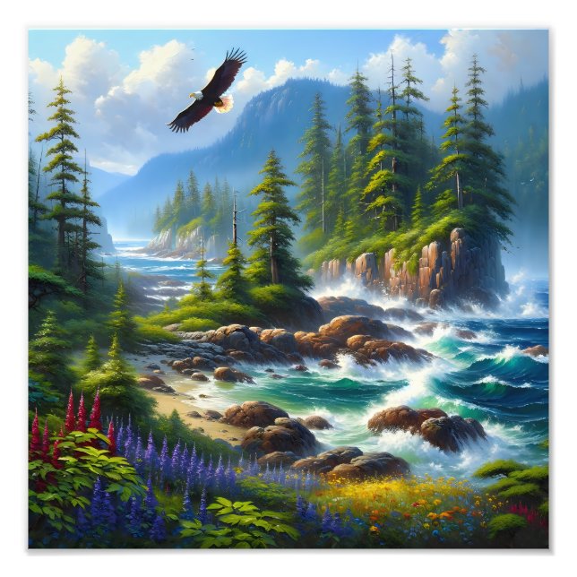 Foto Arte digital inspirado en la naturaleza de la isla (Frente)
