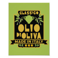 Arte en el muro de aceite de oliva italiano