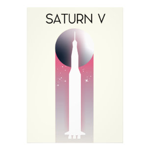 Foto Arte espacial de Saturno V Apollo