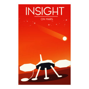 Foto Arte espacial del módulo de aterrizaje Insight Mar