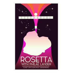 Foto Arte espacial del módulo de aterrizaje Rosetta y P