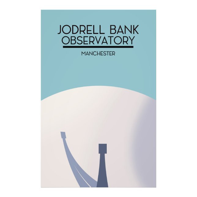 Foto Arte espacial del Observatorio Jodrell Bank. (Frente)