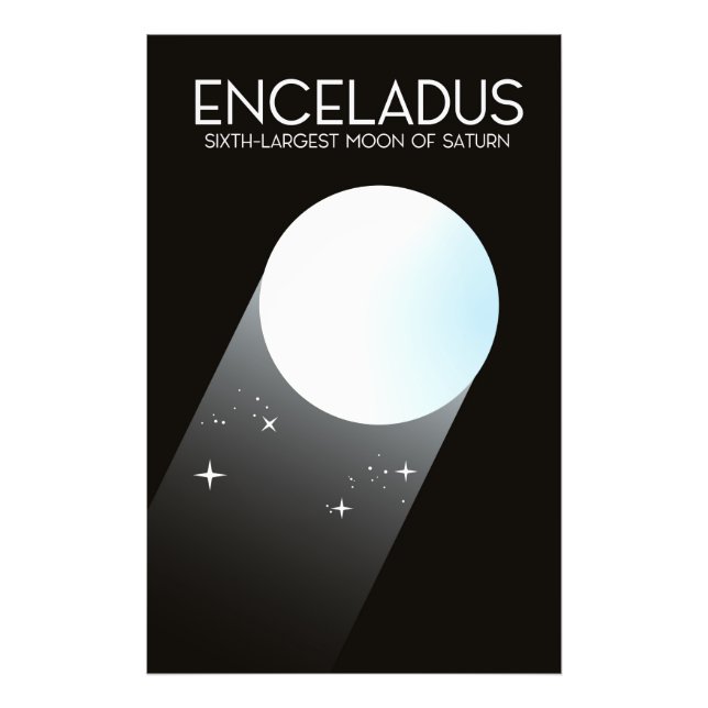 Foto Arte Espacial Enceladus. (Frente)