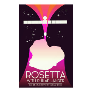 Foto Arte espacial Rosetta & Philae Lander.