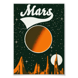 Foto Arte espacial vintage de Marte