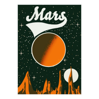 Foto Arte espacial vintage de Marte