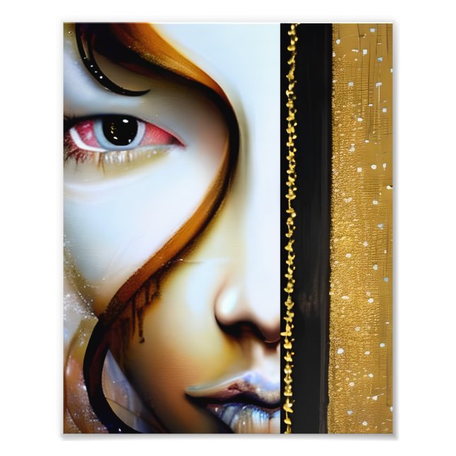 Foto Arte etéreo de fantasía | Oro y negro (Frente)