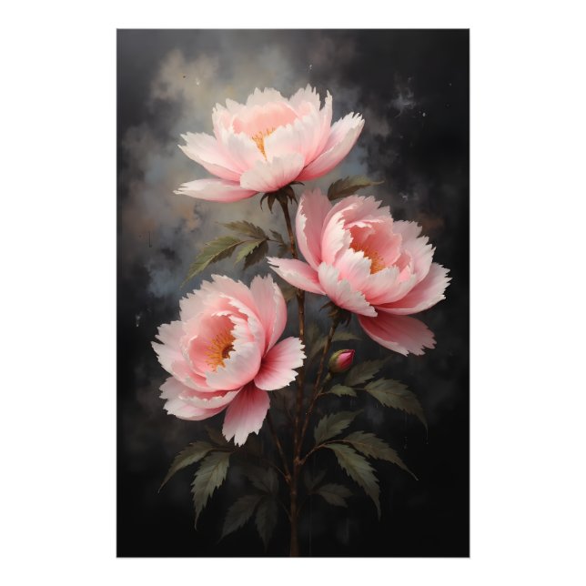 Foto Arte floral de peonía (Frente)