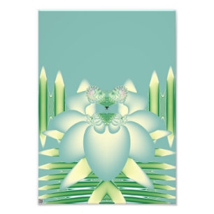 Foto Arte Floral Fractal Loto Menta Art Déco