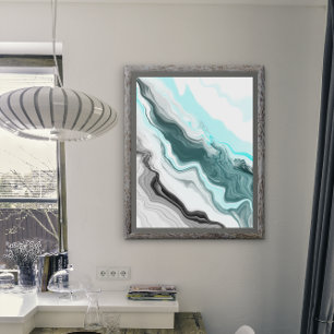 Foto Arte fluido de río de mármol