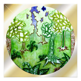 Foto Arte Forestal Geo Circular Único