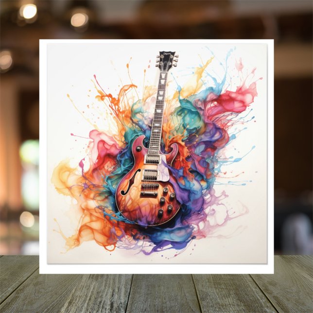 Foto Arte fotográfico de guitarras con salpicaduras psi (Subido por el creador)