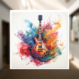 Foto Arte fotográfico de guitarras salpicadas psicodéli
