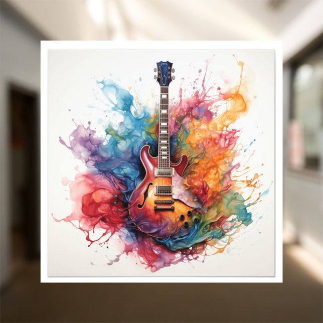 Foto Arte fotográfico de guitarras salpicadas psicodéli (Subido por el creador)