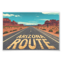 Arte Gráfico de la Ruta del Desierto de Arizona