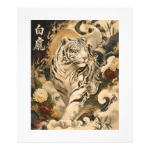 Arte Guardian del Tigre Blanco | Mitología Japones