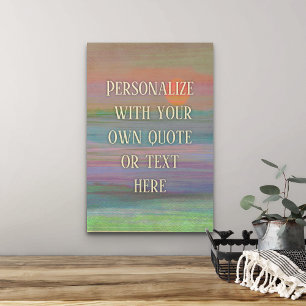 Foto arte inspirador de pared de texto personalizado