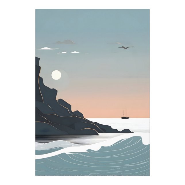 Foto Arte marino minimalista (Frente)