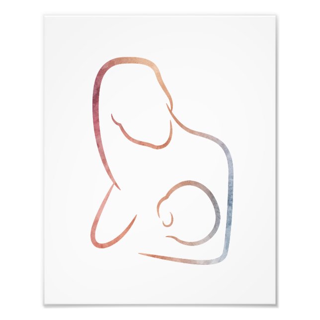 Foto Arte minimalista - Lactancia materna (Frente)