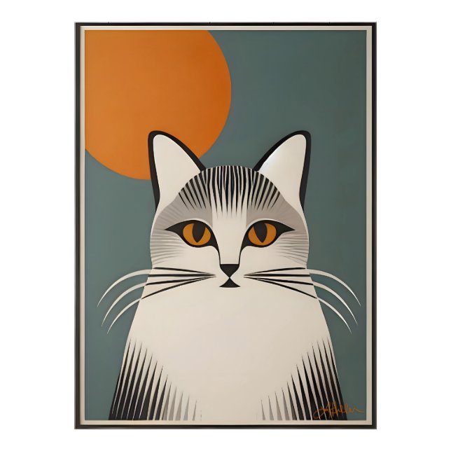 Foto Arte Moderno De Mediados Del Siglo, El Gato Gris (Frente)