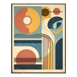 Foto Arte Moderno de Mitad de Siglo Amanecer Atardecer
