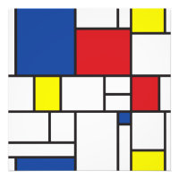 Arte Moderno De Stijl Geométrico Minimalista Mondr