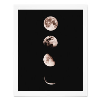 Foto Arte mural de fases lunares – Decoración celestial