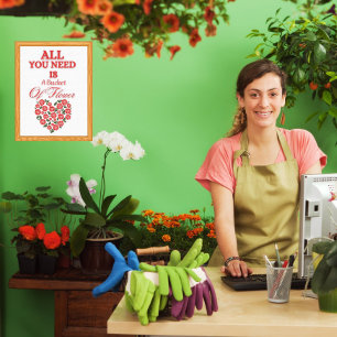 Foto Arte mural Todo lo que necesitas es un cubo de flo